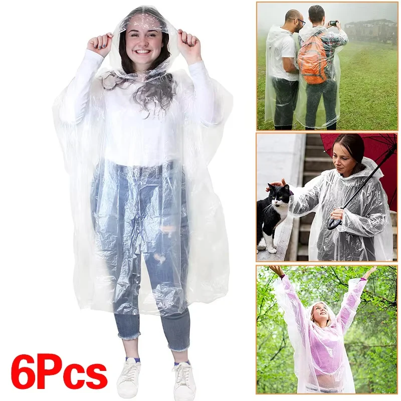6Pcs Disposable Waterproof Rai - đánh giá và giá Emergency Poncho Rain